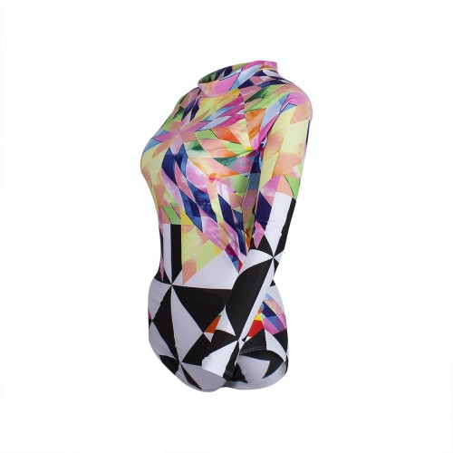 Lycra dames zwempak - multicolor