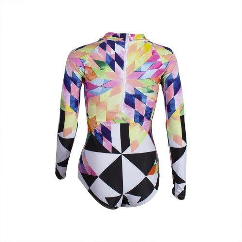 Lycra dames zwempak - multicolor