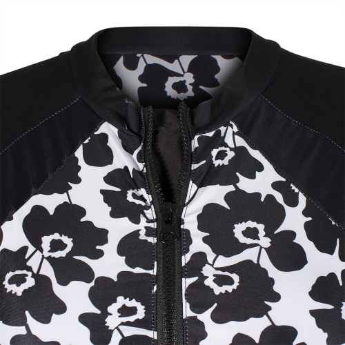 Lycra dames zwempak - bloemen